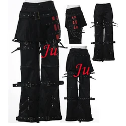 fondcosplay hiphop Gothic Tripp Punk Fashion black cotton Skirt Pants Trousers Cosplay Costume Custom-made[CK887]