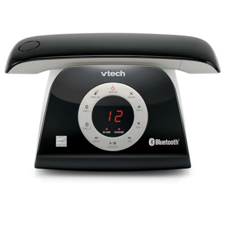 Retro Design Cordless Phone with Smart Call Blocker