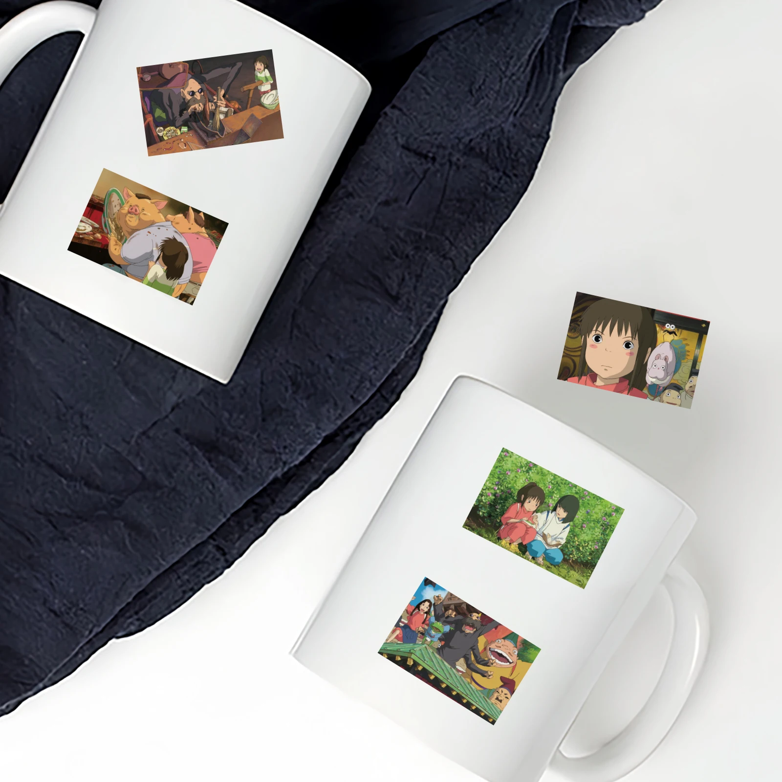 30pcs Spirited Away Cartoon Character Stickers for Notebooks, Water Bottles, Suitcases and Phone Cases, Envelopes, Pen Cases image 5