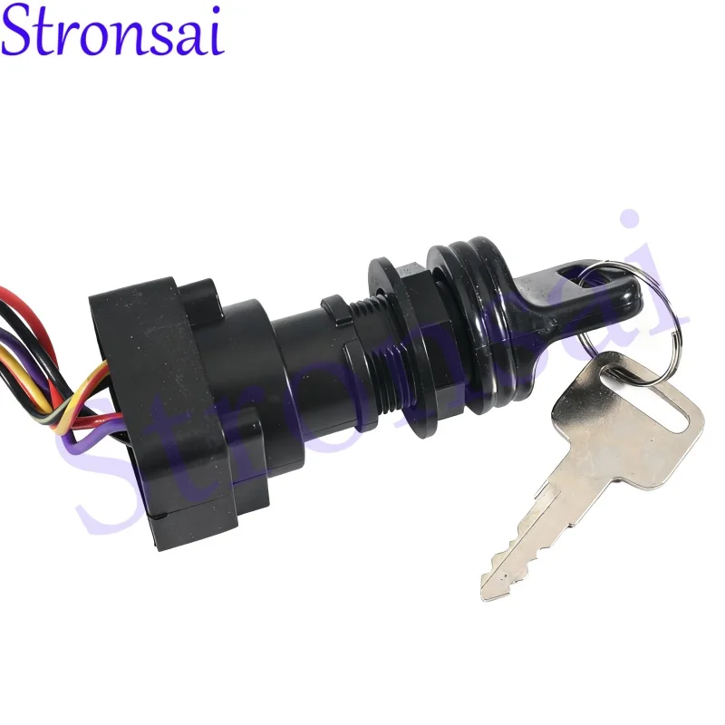 87-897716K01 3-Position Ignition Key Switch W/Harness for Mercury Marine Quicksilver Outboard Motor replaces 897716 8M0059686