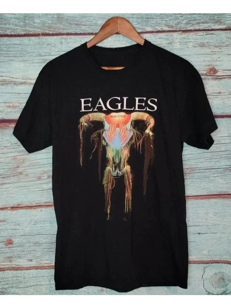Summer Eagles Concert Tour T-shirt, Rock Band The Doobie Brothers T-shirt, Men's Round Neck Short Sleeve T-shirt