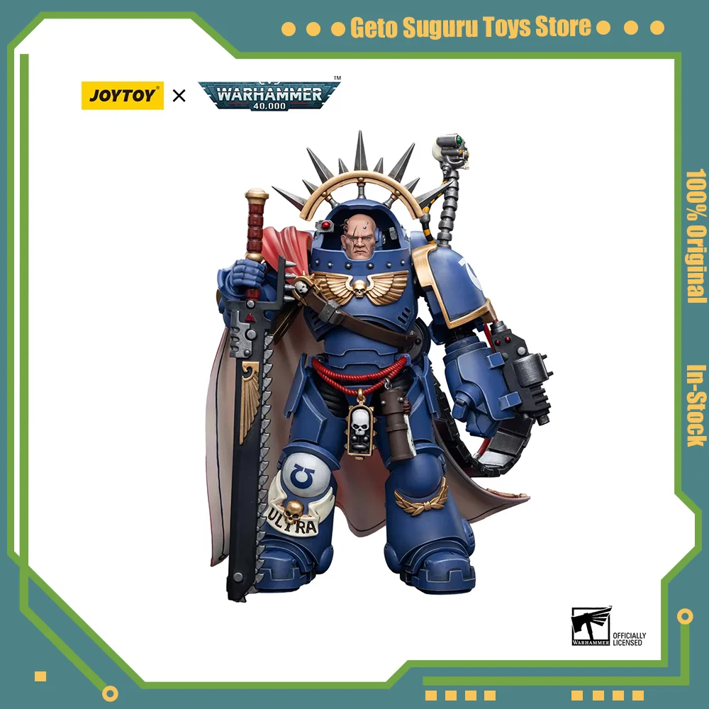 [EN STOCK] JOYTOY Warhammer 40K 1/18 figura de acción Ultramarines capitán en Gravis armadura Anime colección de modelos militares ToyGift