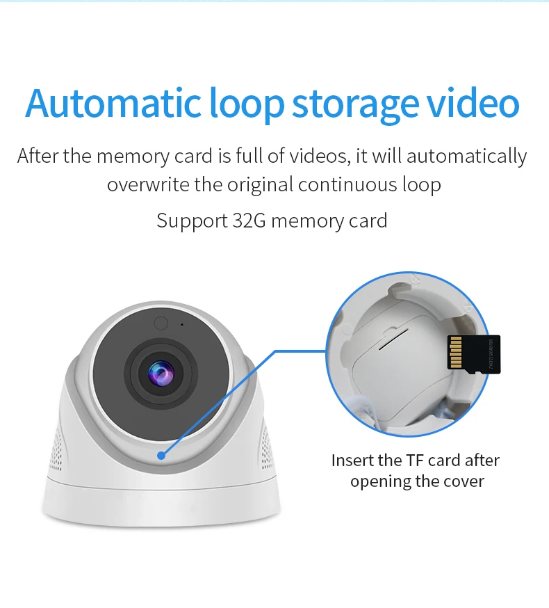 A5 Conch Camera Wireless HD 1080p Intercom Home Security Night Vision Camera Remote wifi  Smart Dome