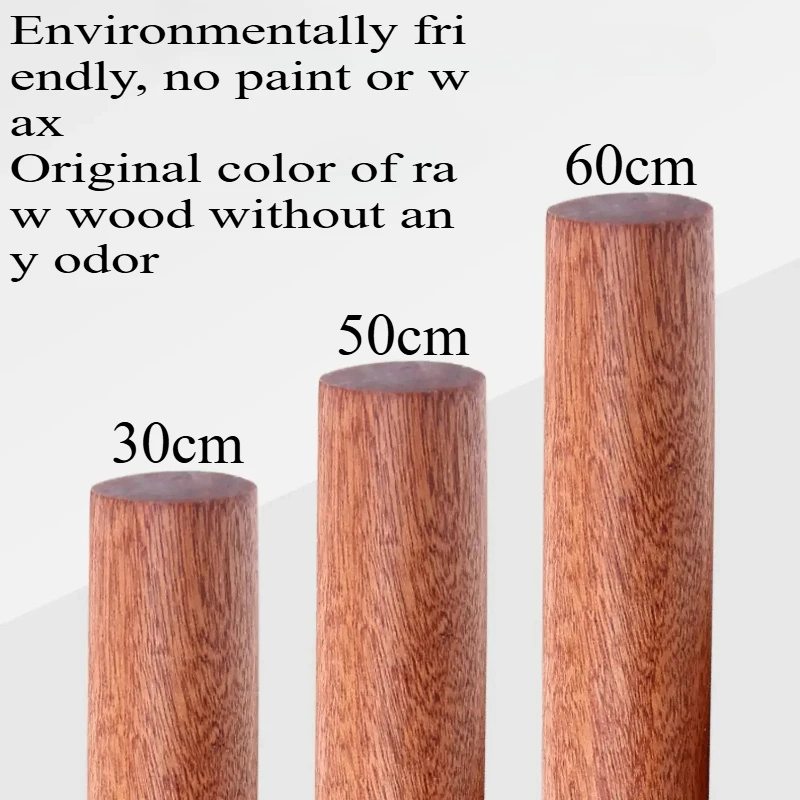 Ebony large extended one-piece molding rolling pin, household baked dumpling skin wrapped with Sapi solid wood rolling pin,