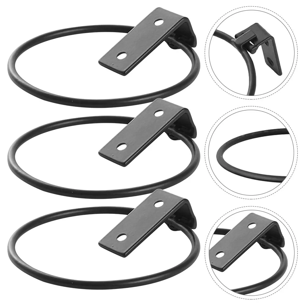 3Pcs Wall Mounted Plant Holder Foldable Iron Flowerpot Bracket Space Saving Metal Rack for Balcony Patio Indoor Garden Display