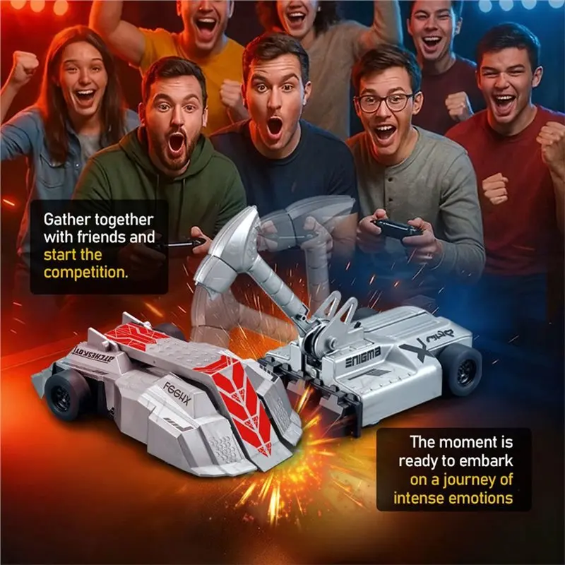 RC 2.4Ghz 4WD Battle Robot Set, Remote Control Two Player Fighting Interactive Gift For Kids