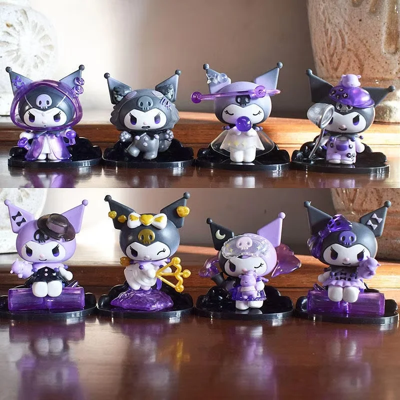 2024 New Sanrio Anime Kuromi Dark Series Werewolf Kill Blind Box Model Toys Mini Figure Doll Trend Toy Children'S Birthday Gifts