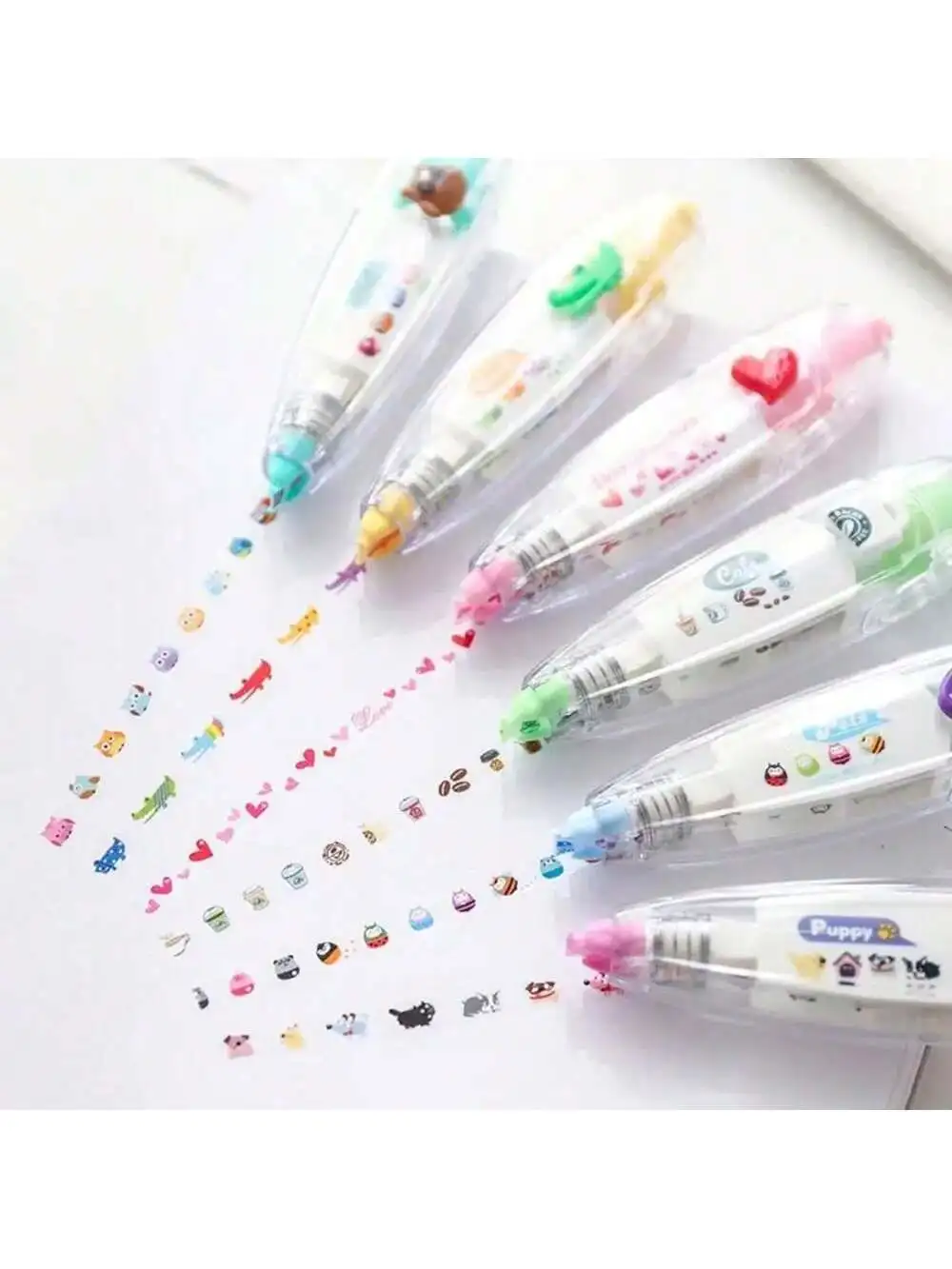 1pc Cute Kawaii Mechanical Design Correction Tape, Great For Diary And School Supplies Decoration Wide floral tapes Vhb tape