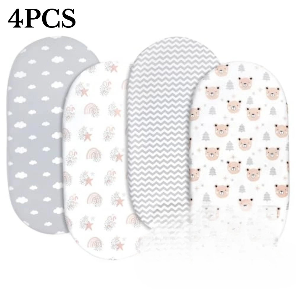 4pcs set of sheets, breathable and comfortable mattress sheets, elastic travel, standard safety sheets,Breathable