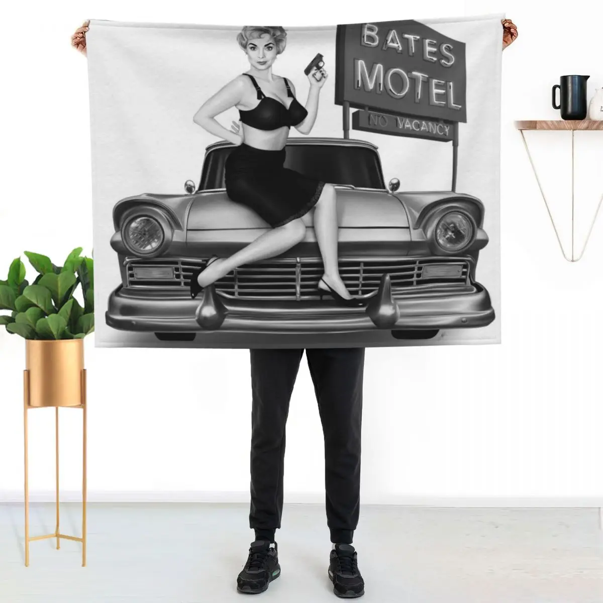 

Janet Leigh Throw Blanket Shaggy Furry Soft Blanket for Bedroom Living Room