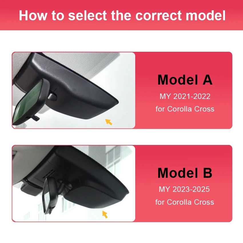 جديد! 4K سيارة DVR واي فاي مسجل فيديو داش كام كاميرا HD 2160P لتويوتا كورولا كروس 2021-2023 2024 2025 التوصيل والتشغيل داش كام #2