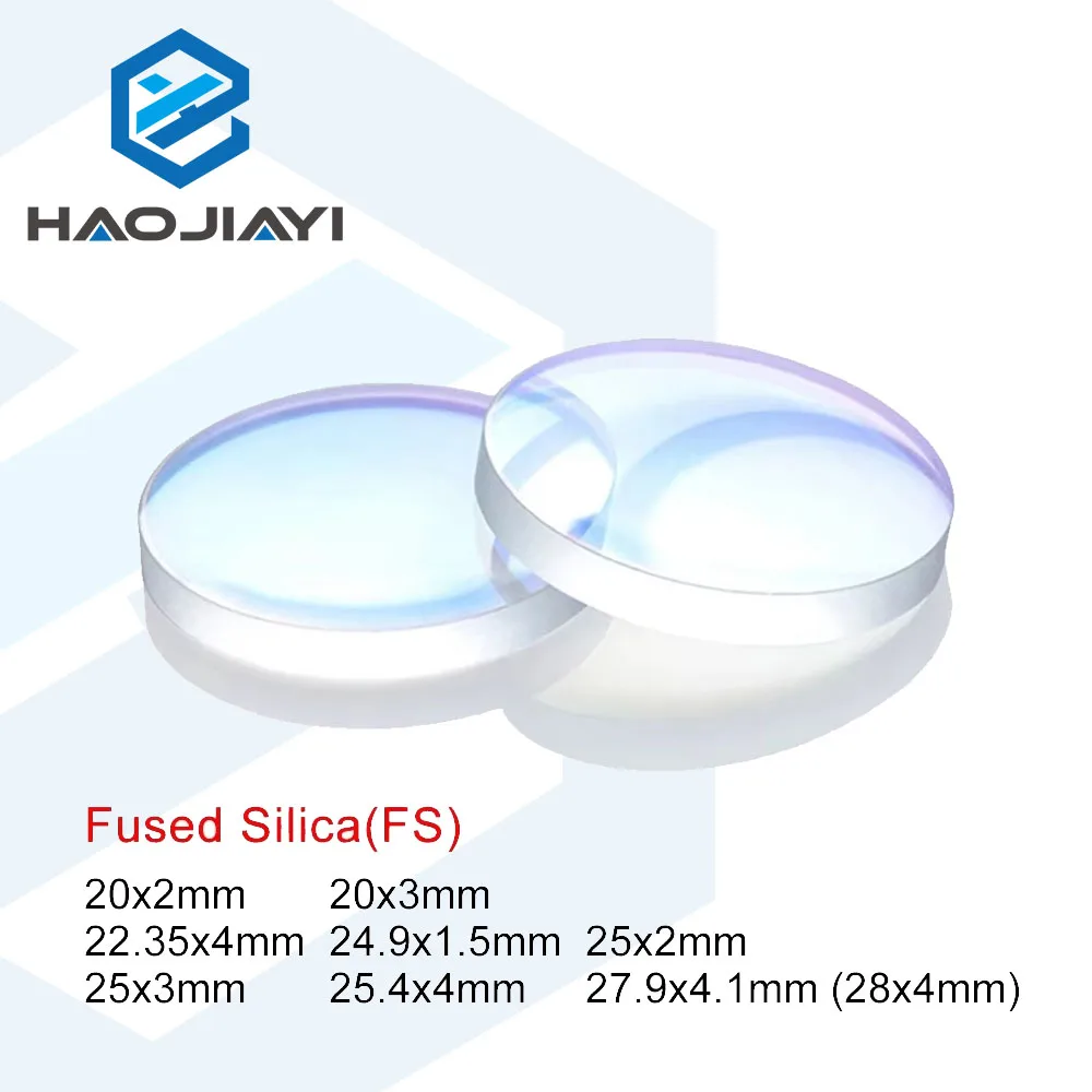 Laser Protective Window, 1064nm Optical Lens with Multiple Sizes 27.9x4.1/30x5/20x2/30x2mm for Raytools & Precitec Cutting Head