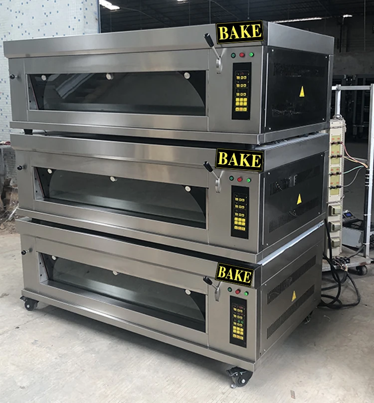 Commercial Electric Baking Toaster Oven 1-3 Layers/Deck Stainless Steel Multifunctional Pizza Bakery Oven New Flour Milk