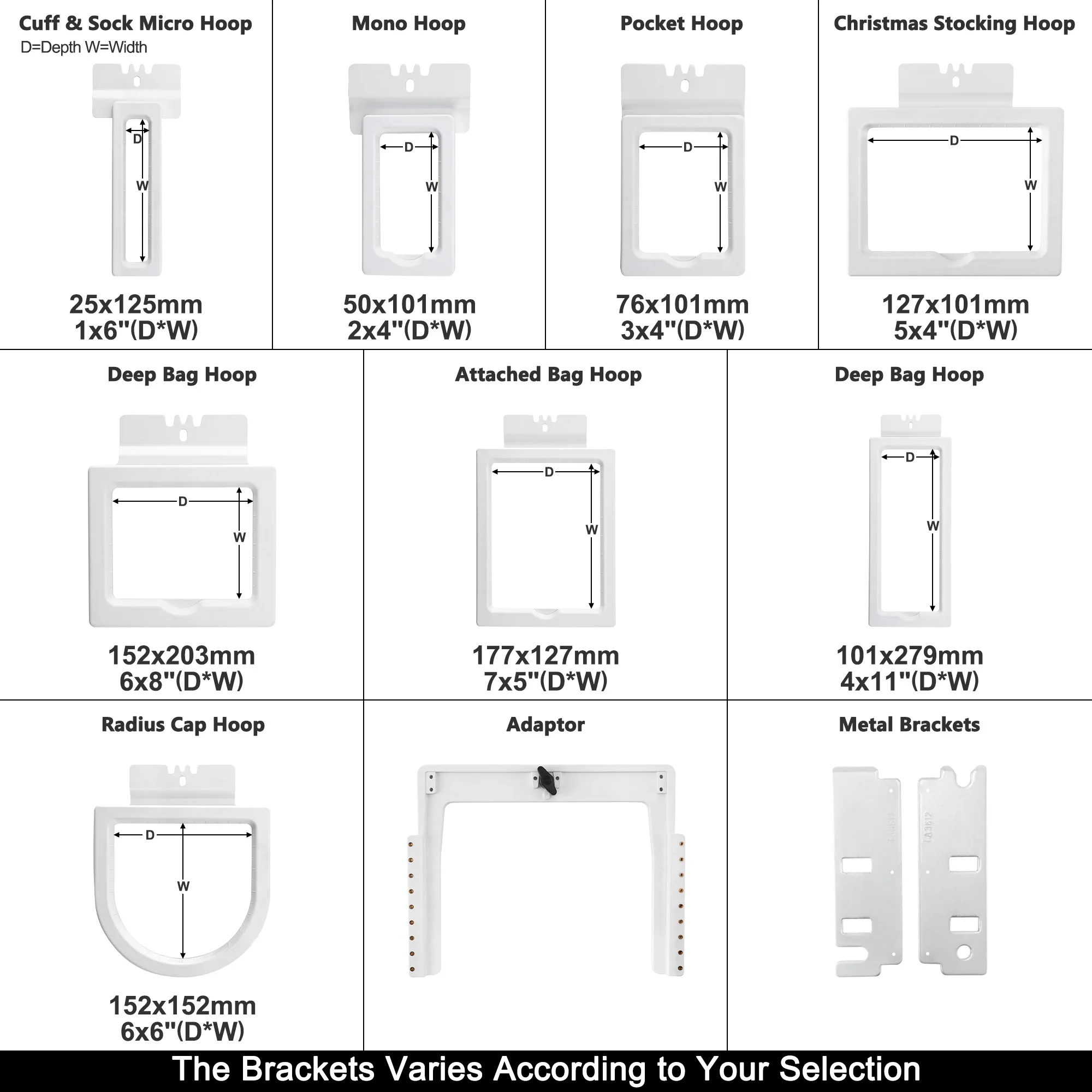 BAI Mirror Vision V22 V22-2 KESI Magnetic Hoopless Multi-Frame Embroidery Kit for Shirt Pockets, Sleeves, Socks, Cap Backs