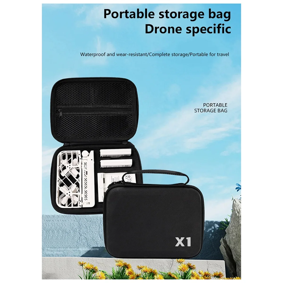 Super Deals Carrying Case Package for HOVERAir X1 Storage Bag Portable Box Flying Camera Accessories