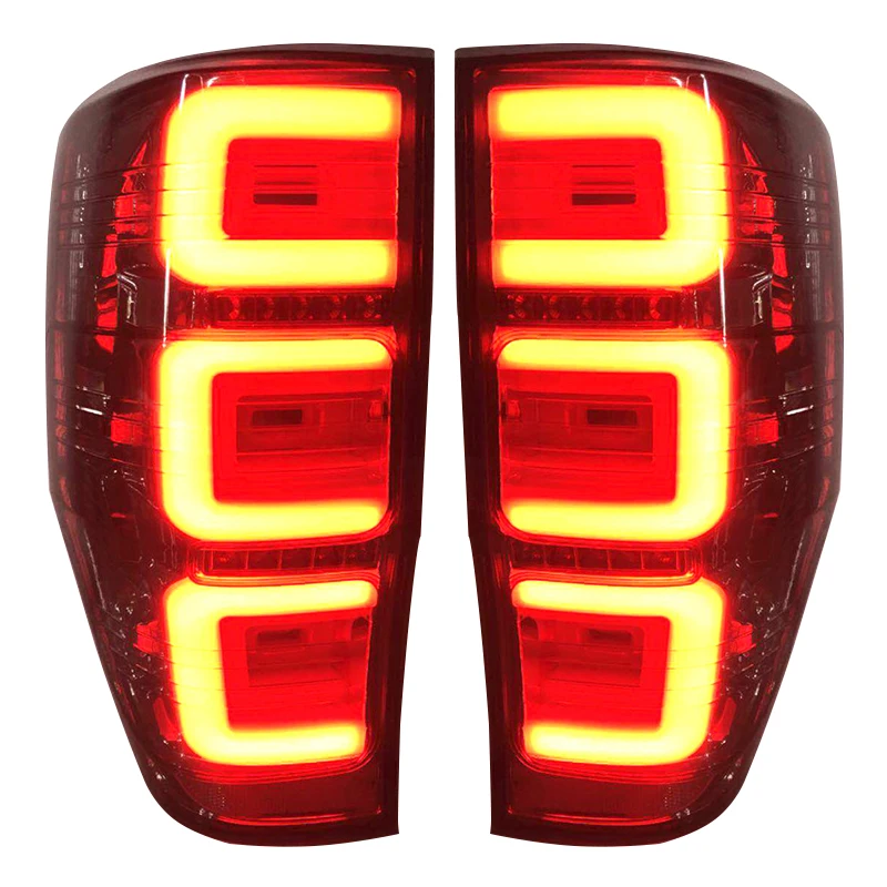 1 Pair Led Rear Lights Lamp For Ford Ranger T6 T7 XL XLT 2012-2019 Pickup Car Tail Lamps Led Turn Signal Brake Reverse Lighting