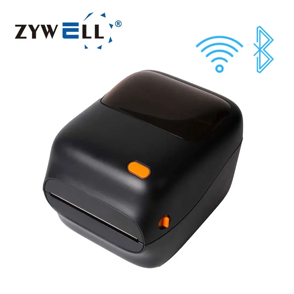 Zywell Thermal Label Printer with Paper Bin ZY910 4x6 Desktop Barcode Shipping Label Waybill Printer