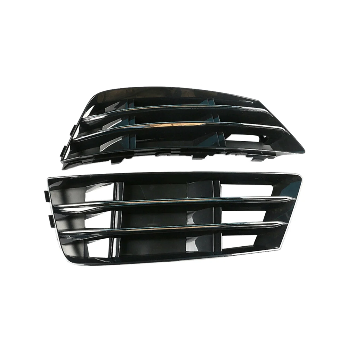 8W0807681R 8W0807682R Front Bar Lower Center Grille Chrome Fog Light Grille Cover Auto for Audi AUDI A4 B9