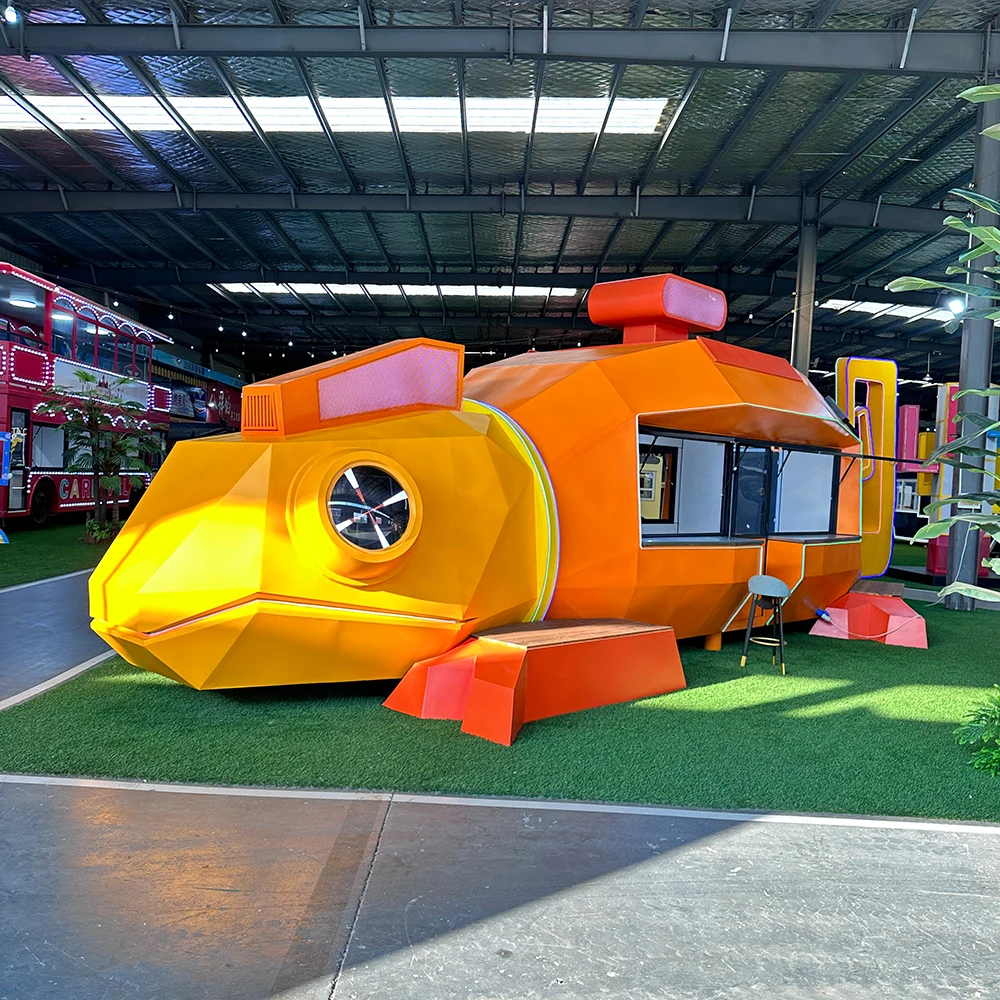 

2025 новый стиль, прицеп для уличной еды, бургер, барбекю, быстрый электрический грузовик для еды, фургон, грузовик для еды в форме ящерицы, настраиваемый размер