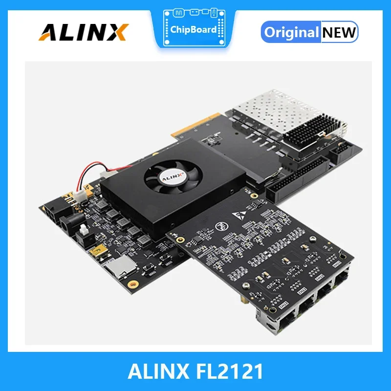 ALINX FL2121: Papan Anak Gigabit Ethernet FMC 4-Kanal Menggantikan FL9031