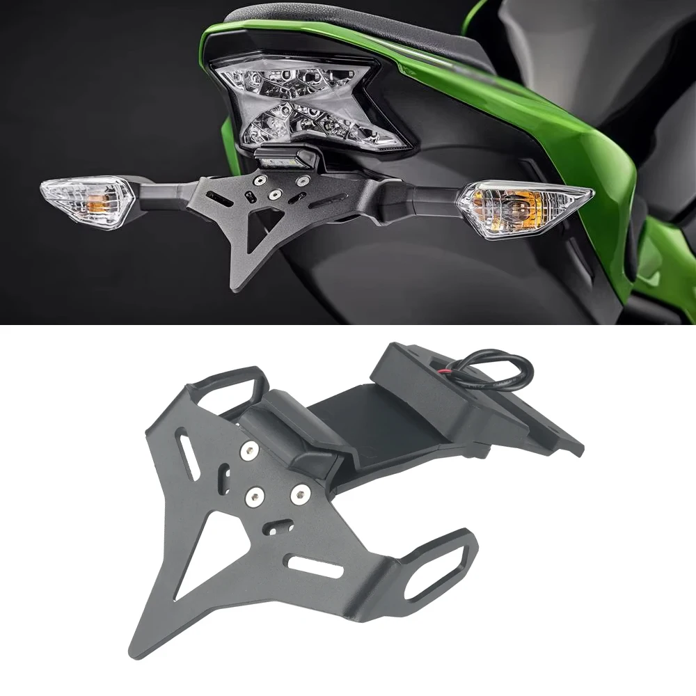 

Motorcycle Accessories Rear Short Tail License Plate Holder Tidy Fender Tailstock For Kawasaki Z900 Z 900 z900 2017-2024