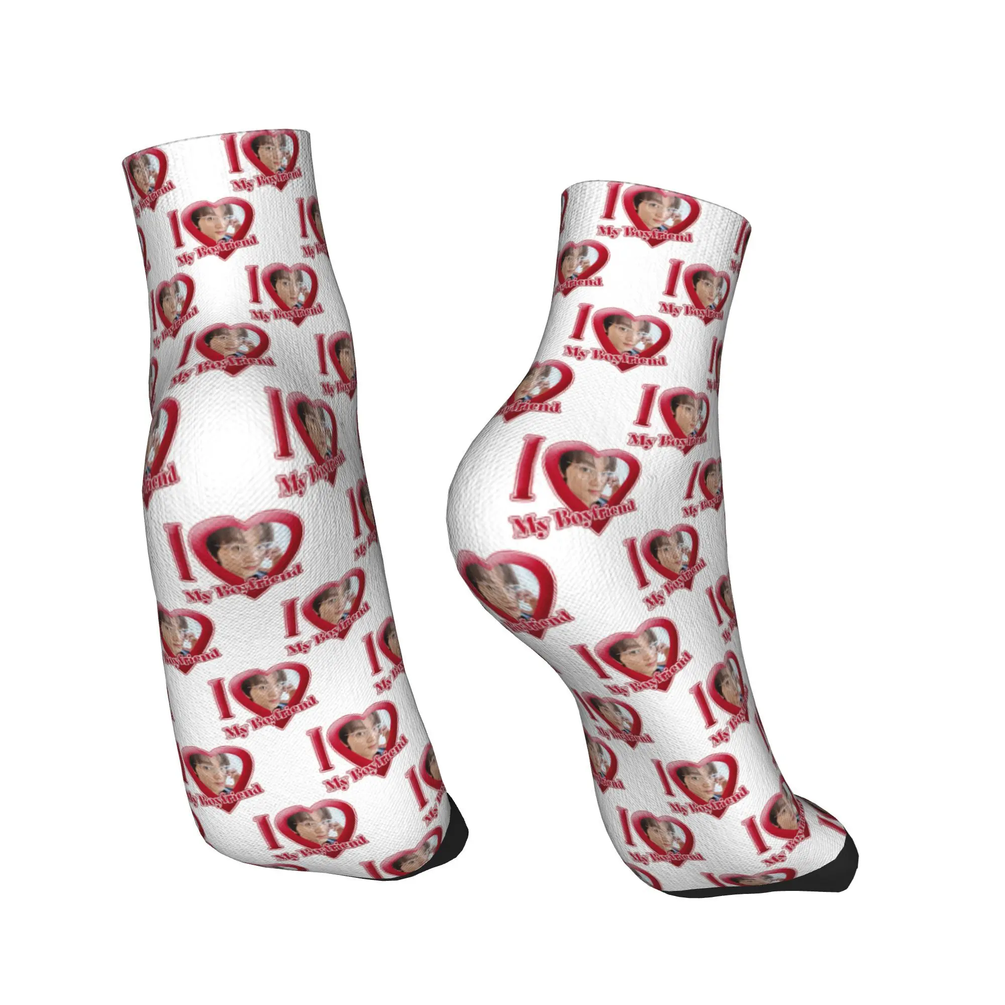 Calcetines NCT Haechan para todas las estaciones, amo mi novio, Harajuku, calcetines deportivos súper suaves de tubo medio, medias suaves y divertidas para hombres y mujeres