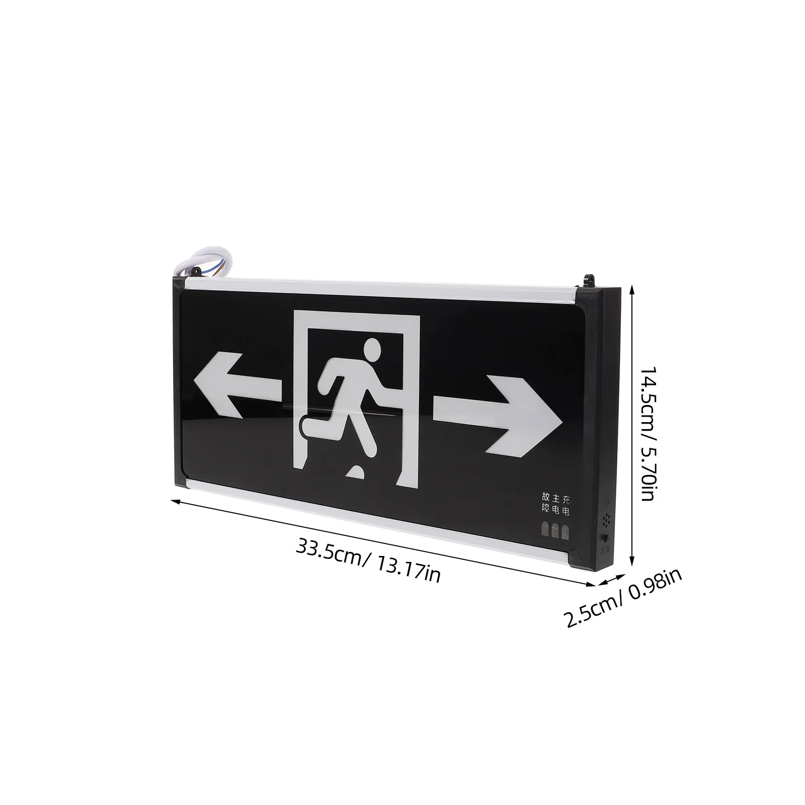 Hanging Fire Exit Indicator LED Emergency Light High Visibility Dual Sided Wiring for Offices Hotels Public Buildings Emergency