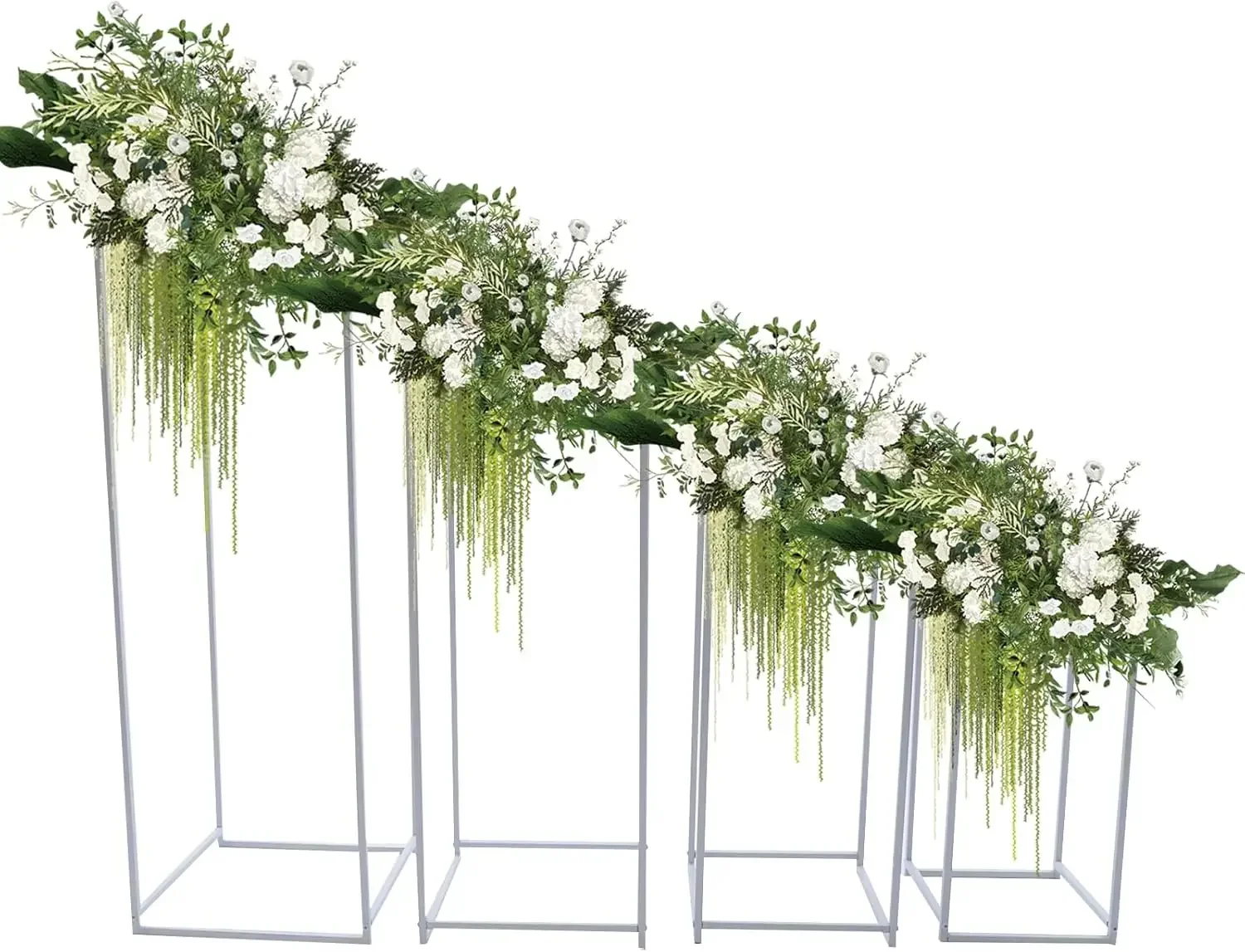 

4 шт. металлическая подставка для свадебных цветов, напольная ваза, колонна, ваза для настольной цветочной композиции, украшение столов для свадебного мероприятия