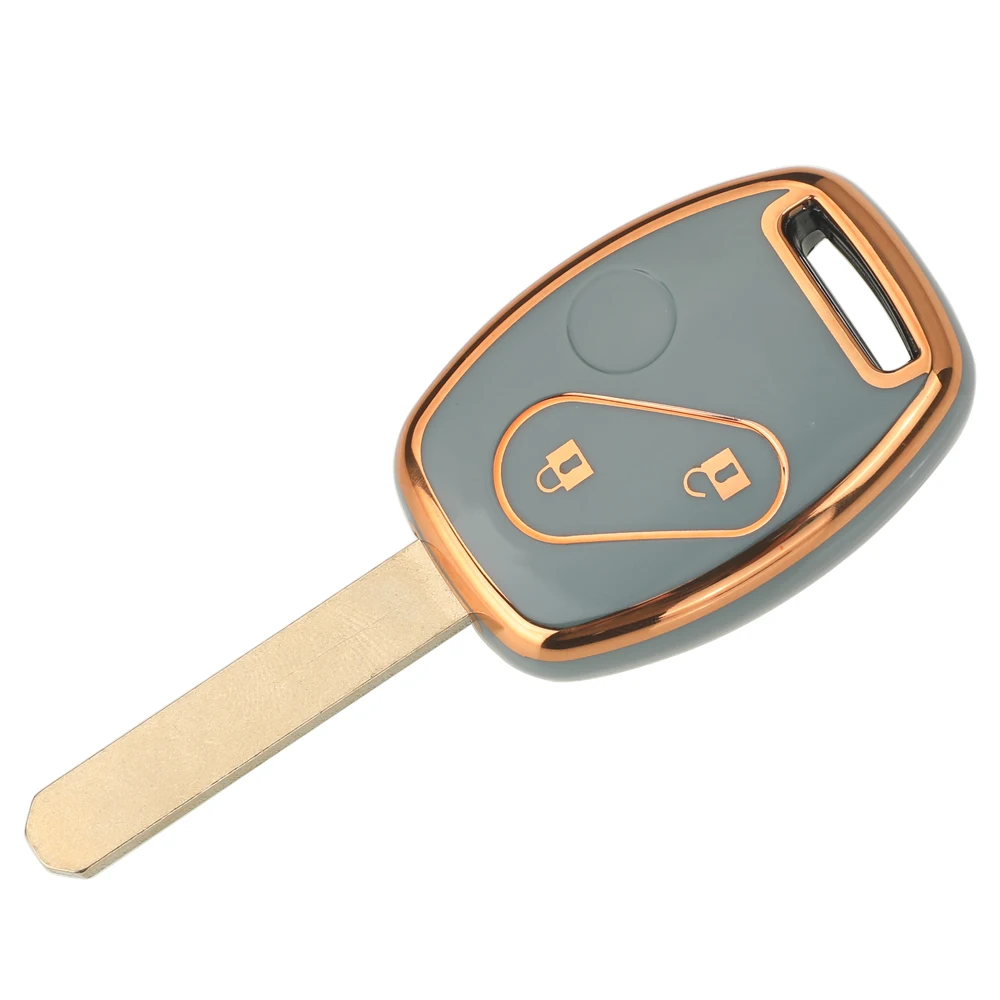 Jingyuqin 2/3/4 BTN Soft TPU Car Key Case For Honda Fit CIVIC JAZZ Pilot Accord CR-V Freed Freed Pilot StepWGN Insight