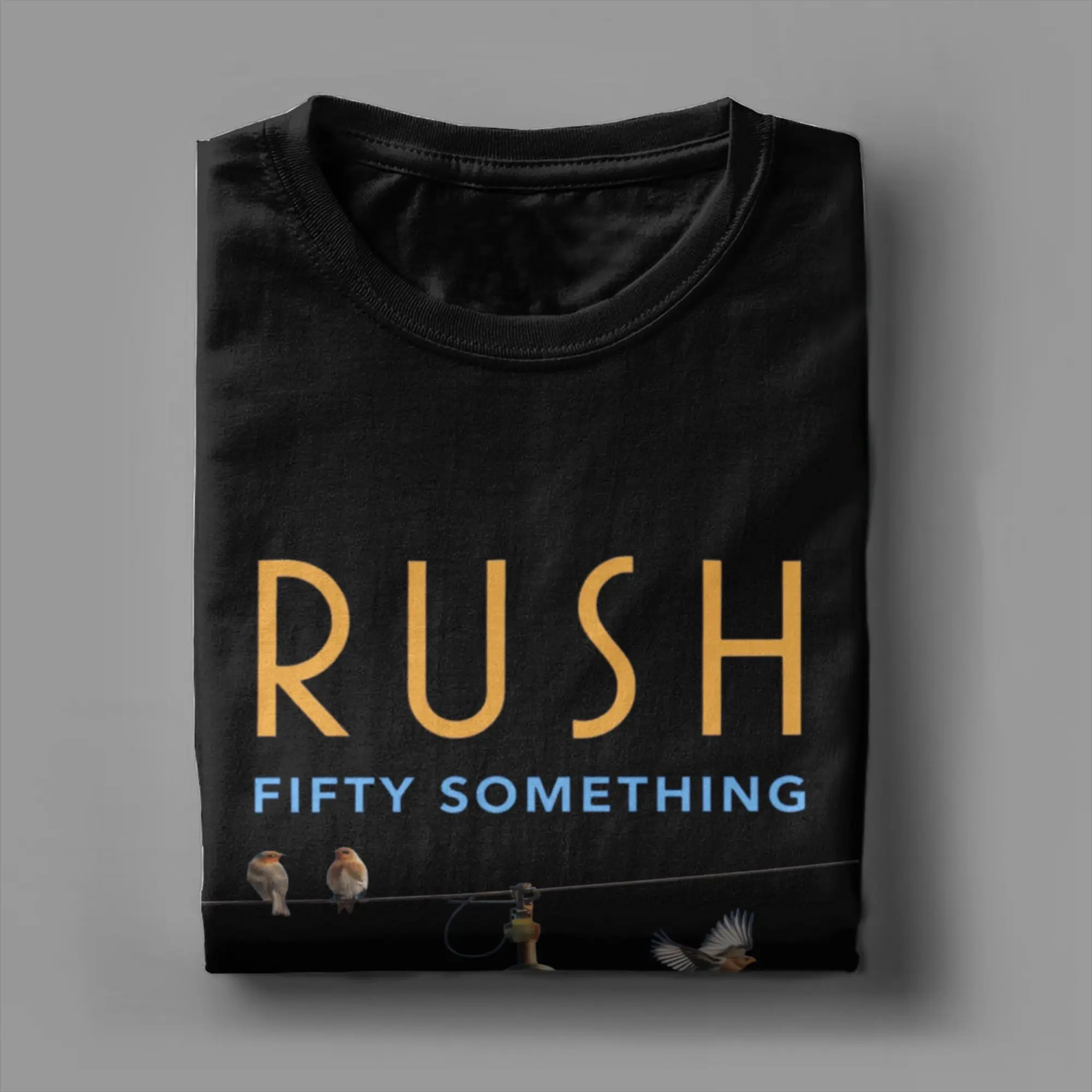Herren Damen T-Shirt Rush Modell Schwarz Tour Konzert T-Shirts Rush Band Sommer T-Shirt Fantastische Reine Baumwolle Oberteile Übergröße 6XL – Detail 2