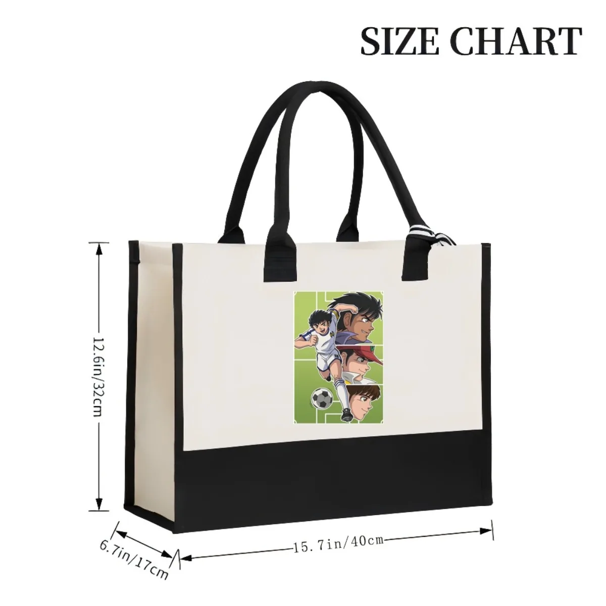 Tsubasa Oozora كابتن Tsubasa 2026 وصول جديد موضة ممارسة واسعة قابلة لإعادة الاستخدام حمل حقيبة نمط طباعة 2 لهجة الثقيلة لار