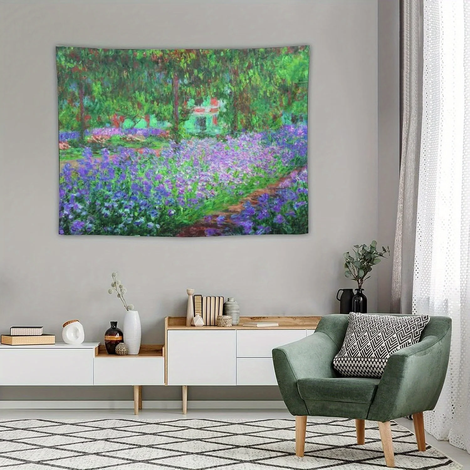 "Autois de jardin de lavande" – Parfaite pour la décoration d'intérieur scénique, séène et artistique avec charme naturel et tranquille