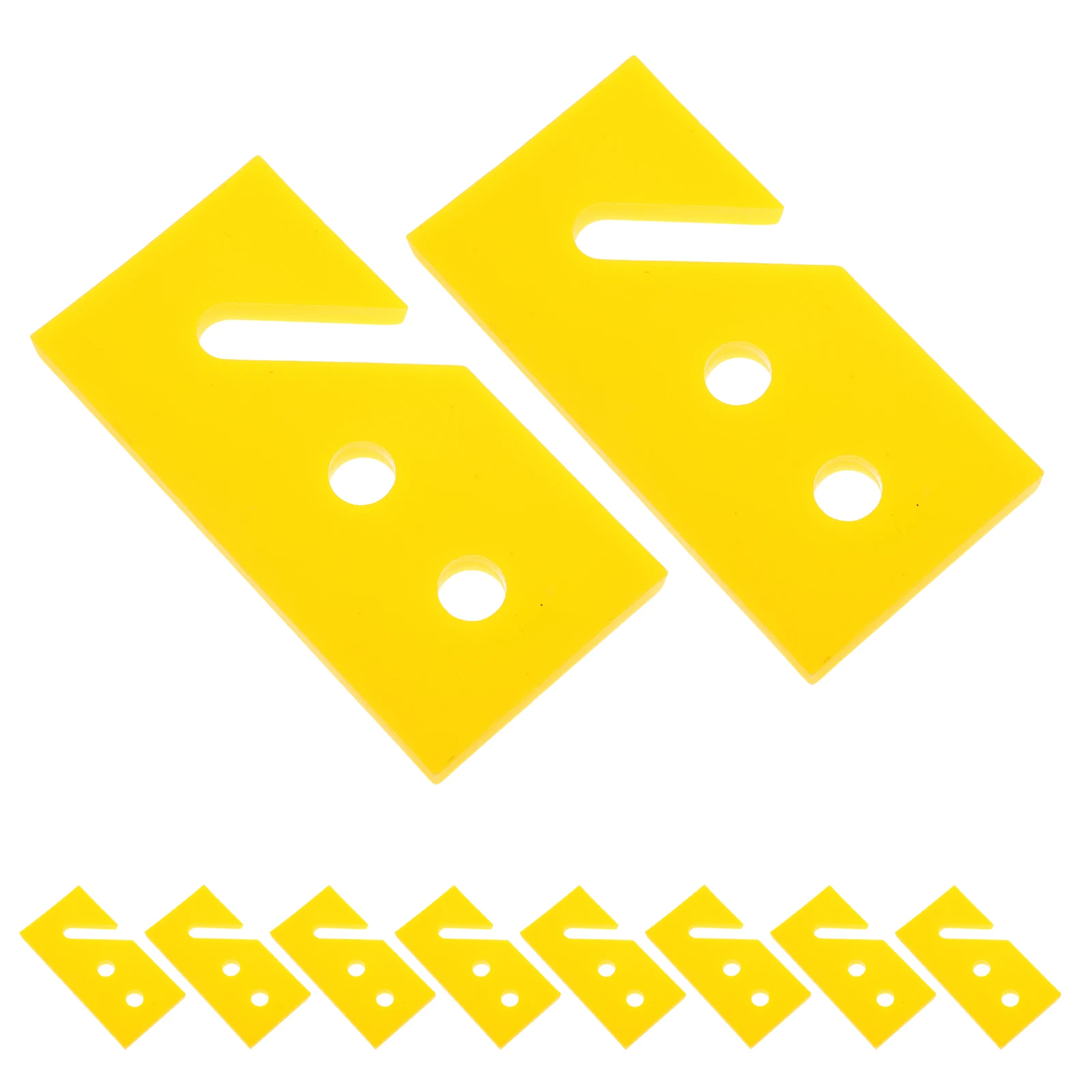 

50 pcs Adjustment Board Chicken Automatic Poultry Waterer Accessories Yellow Durable Easy Farming Equipment Pet