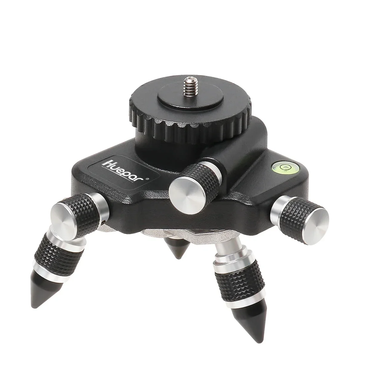 Tripod Rotate Adapter 360° Fine Tuning Micro-Adjust Base For Laser Level With Leveling Bubble,1/4'',5/8'' Thread Mount