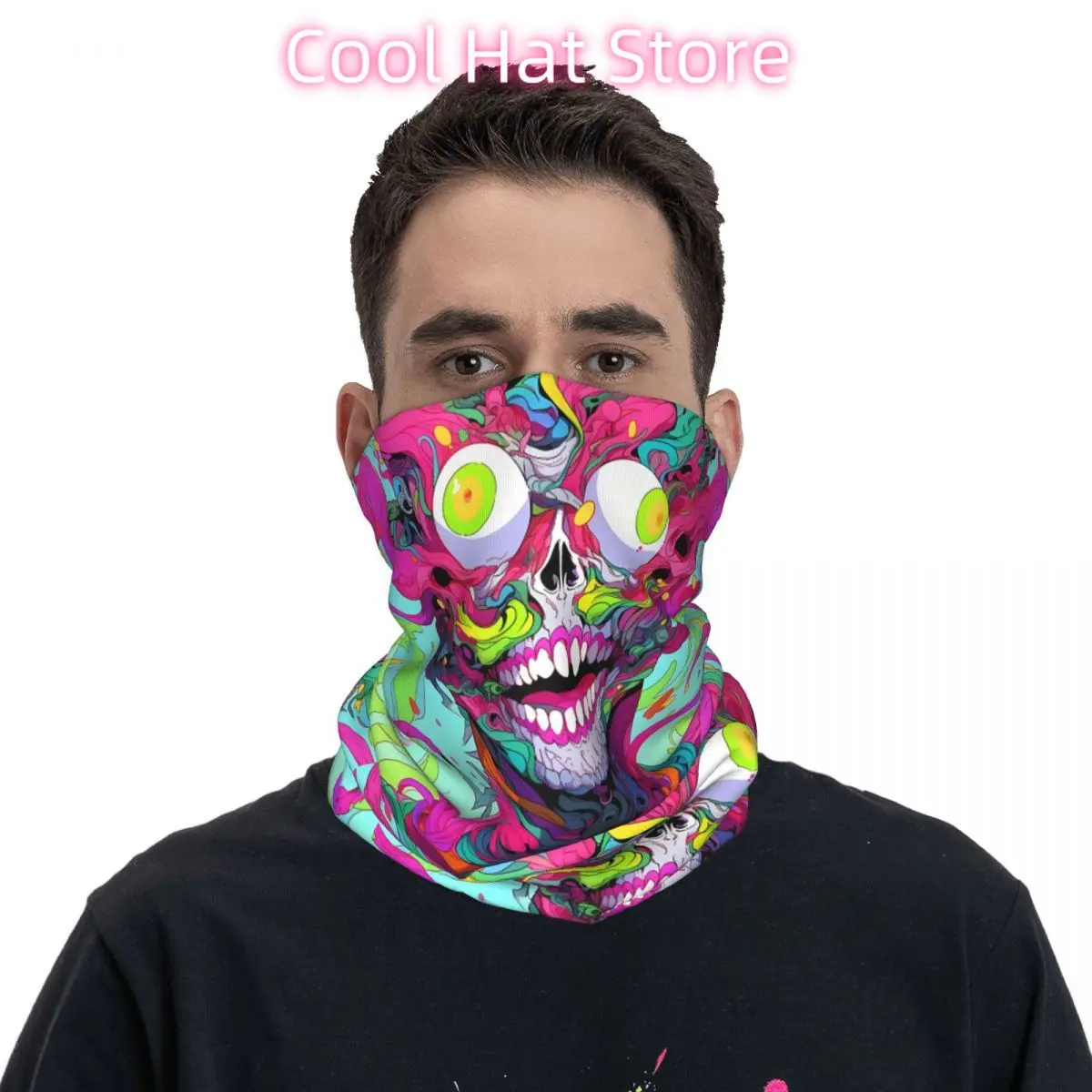 Terrifying Zombies Scarf Neckerchief Neck Face Mask Polyester