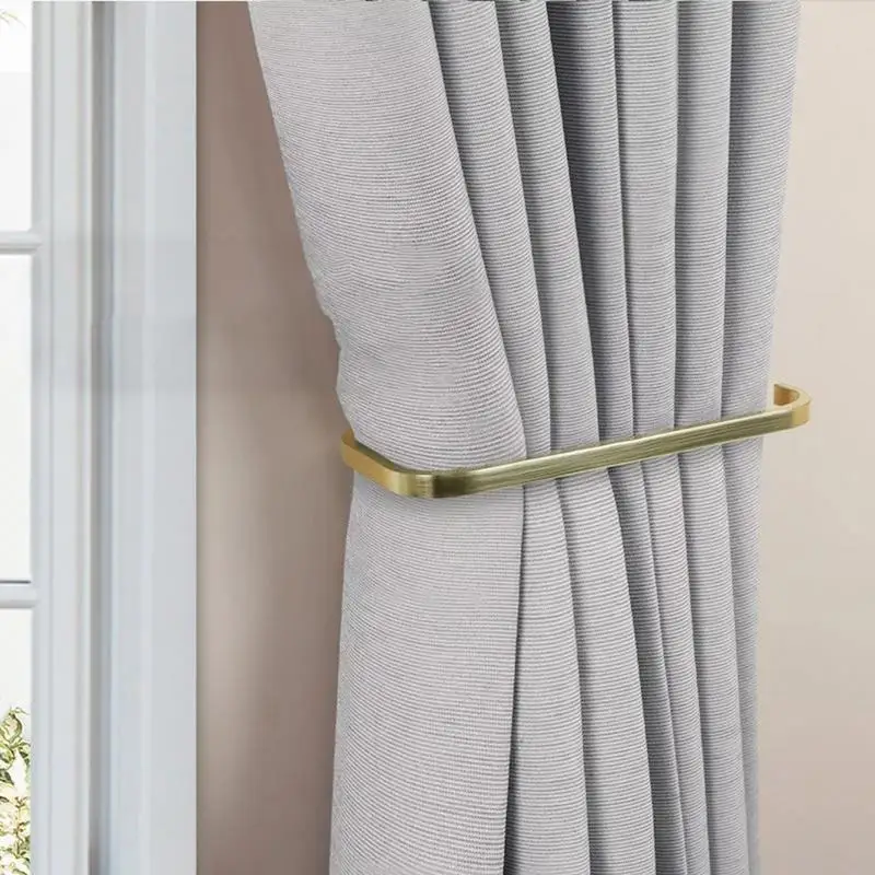 

Drapery Holders For Wall Set Of 2 Windshield Drapes Hooks Wall-Mounted Valance Pull Backs Metal Windshield Drapery Ties