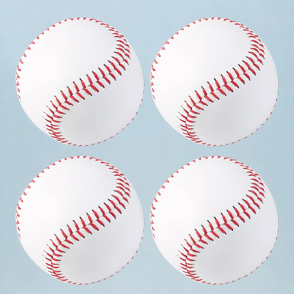 

4 pcs Training Throwing Ball Baseball Bounce Ball For Outdoor Hand Eye Coordination Team