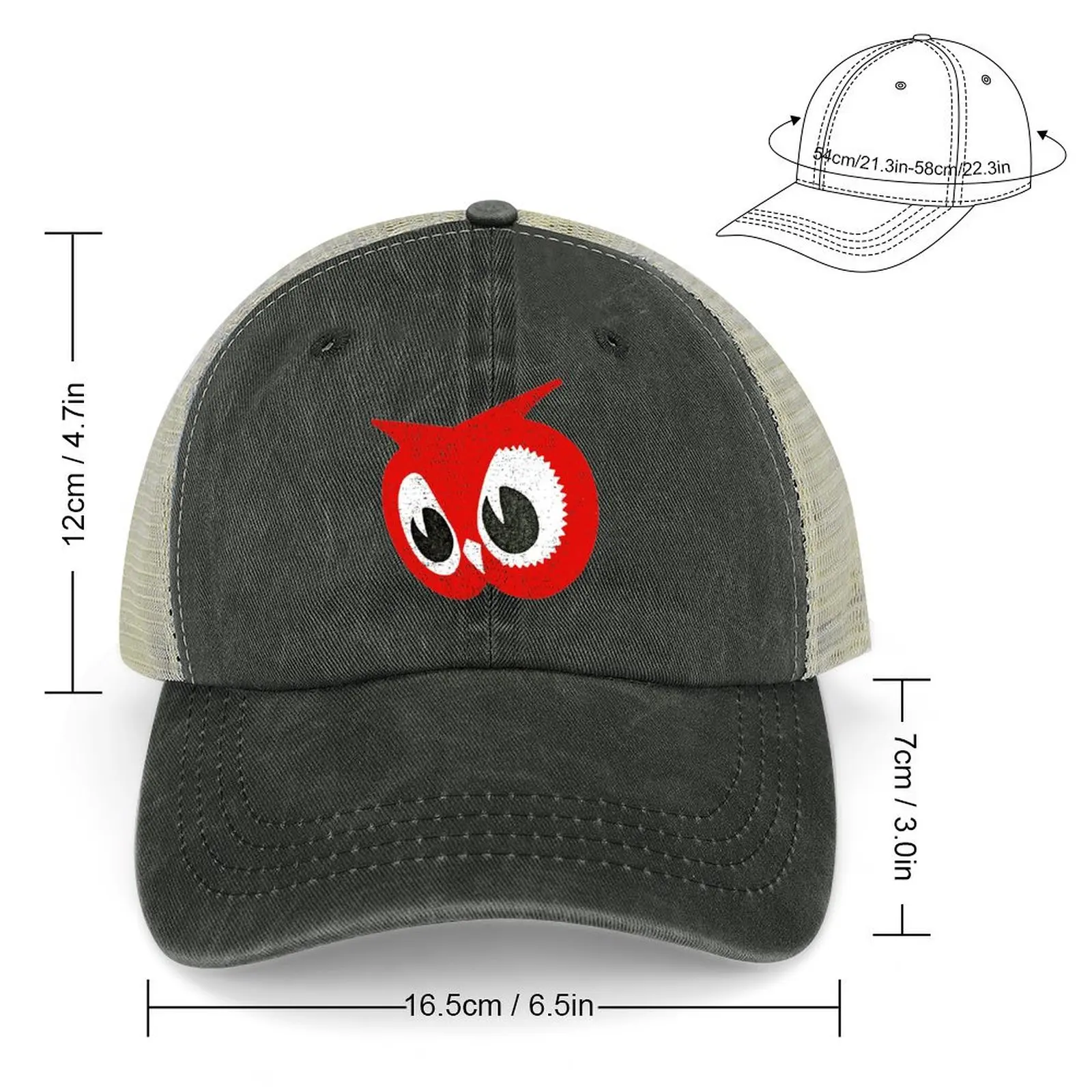 Red Owl Grocery Food Store Vintage Retro Distressed Cowboy Hat beach hat Sun Cap Trucker Hats For Men Women's