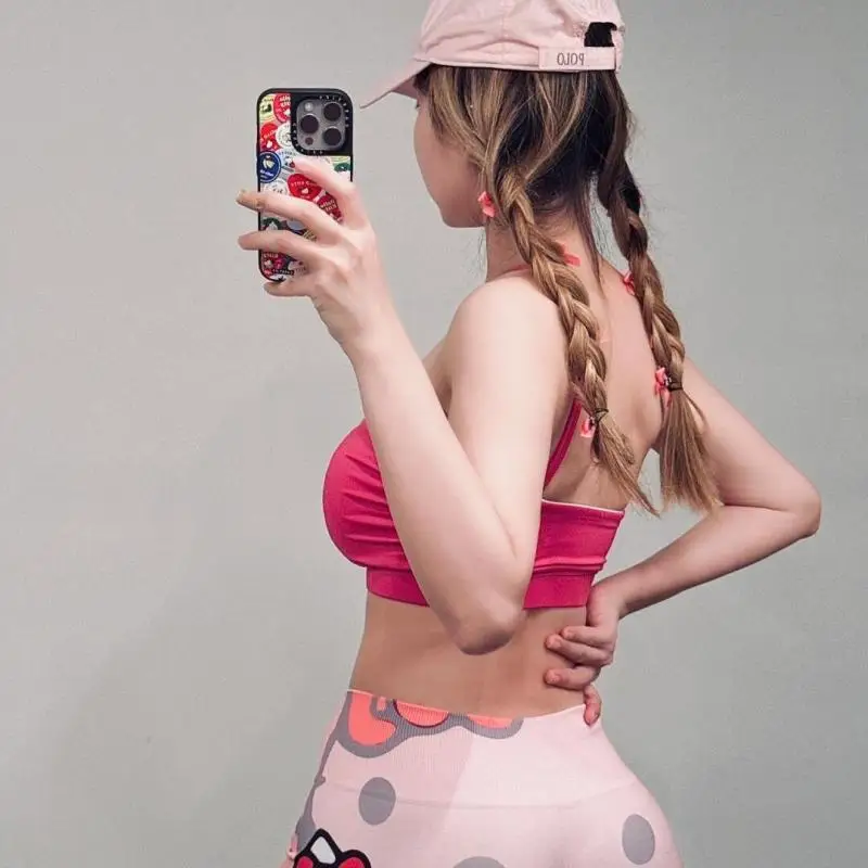 New Summer Hello Kitty Women's Shorts Sportswear Yoga Fitness Shorts Cute Strong Pressure Woman Printing Internet Celebrity Gift