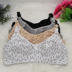 Sexy Lingerie Bra Women's Bra Minimizer Push Up 3/4 cup Wireless soft Bosom cotton Bra plus Size 36 38 40 42 44 46 B C C32