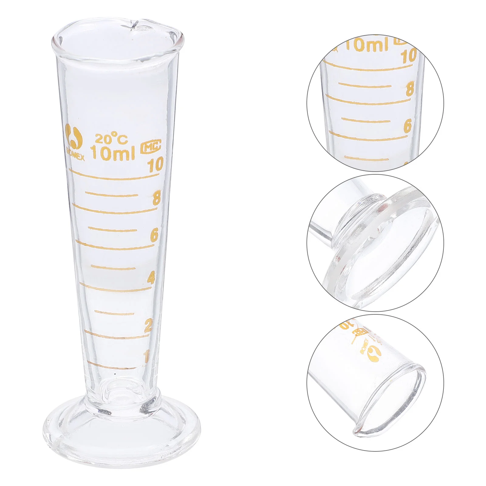 Copo de medição de produtos vidreiros, cilindro graduado, laboratório, bebê, millilitre, copos de amostra