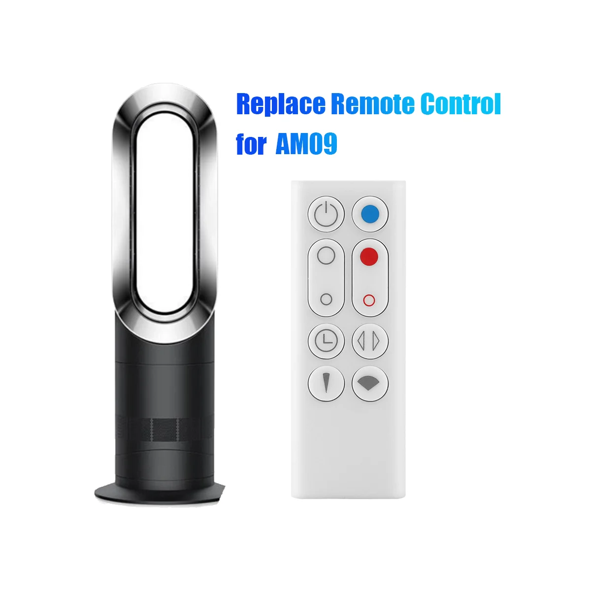 Replacement Remote Control for Dyson Pure Hot+Cool AM09 Air Purifier Heater and Fan