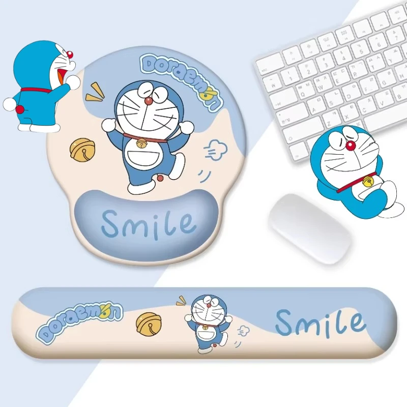 

Doraemon Wrist Mouse Pad Keyboard Hand Rest Wrist Pad Cartoon Personality Office Study Desk Mat Anime Protection Non-slip Pads