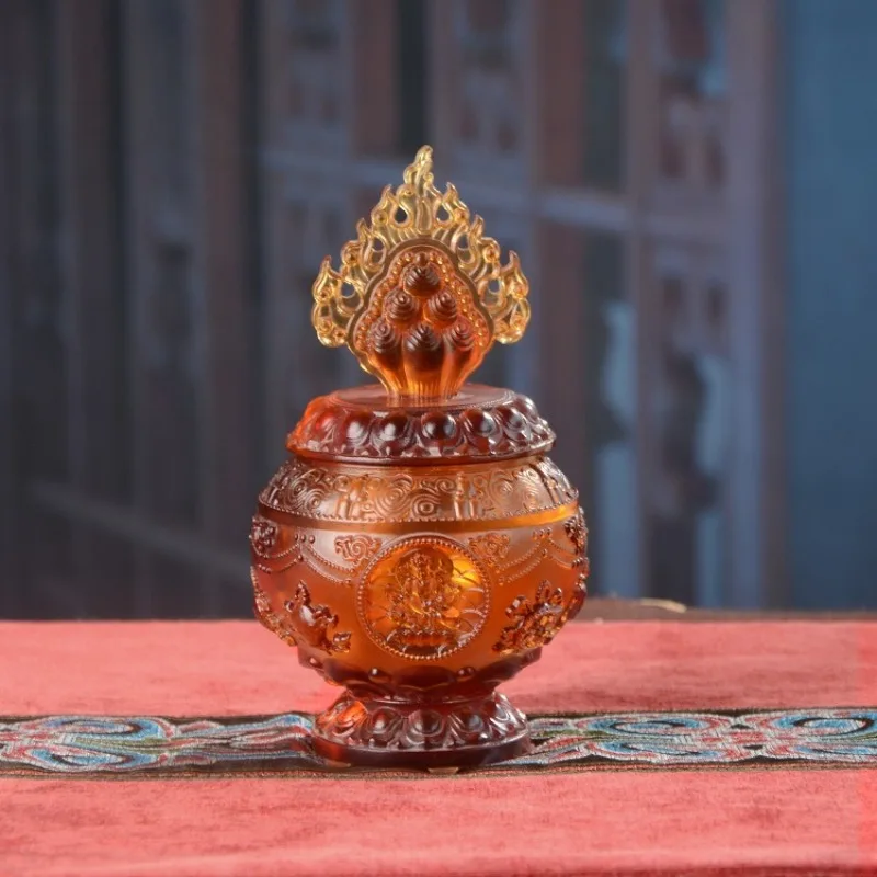 Treasure bottle carving household magic tools, Buddhist utensils, temples, sacrifices, temples, Bodhisattva decoration