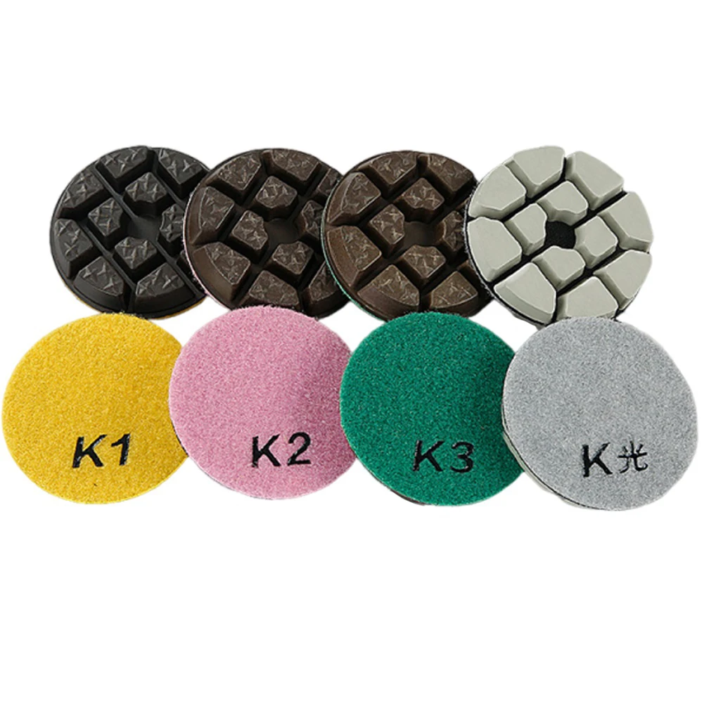 

1pc 3inch 80mm Dry/Wet Polishing Pads Abrasive Tools For Granite Marble Concrete Grinding Power Tool Parts