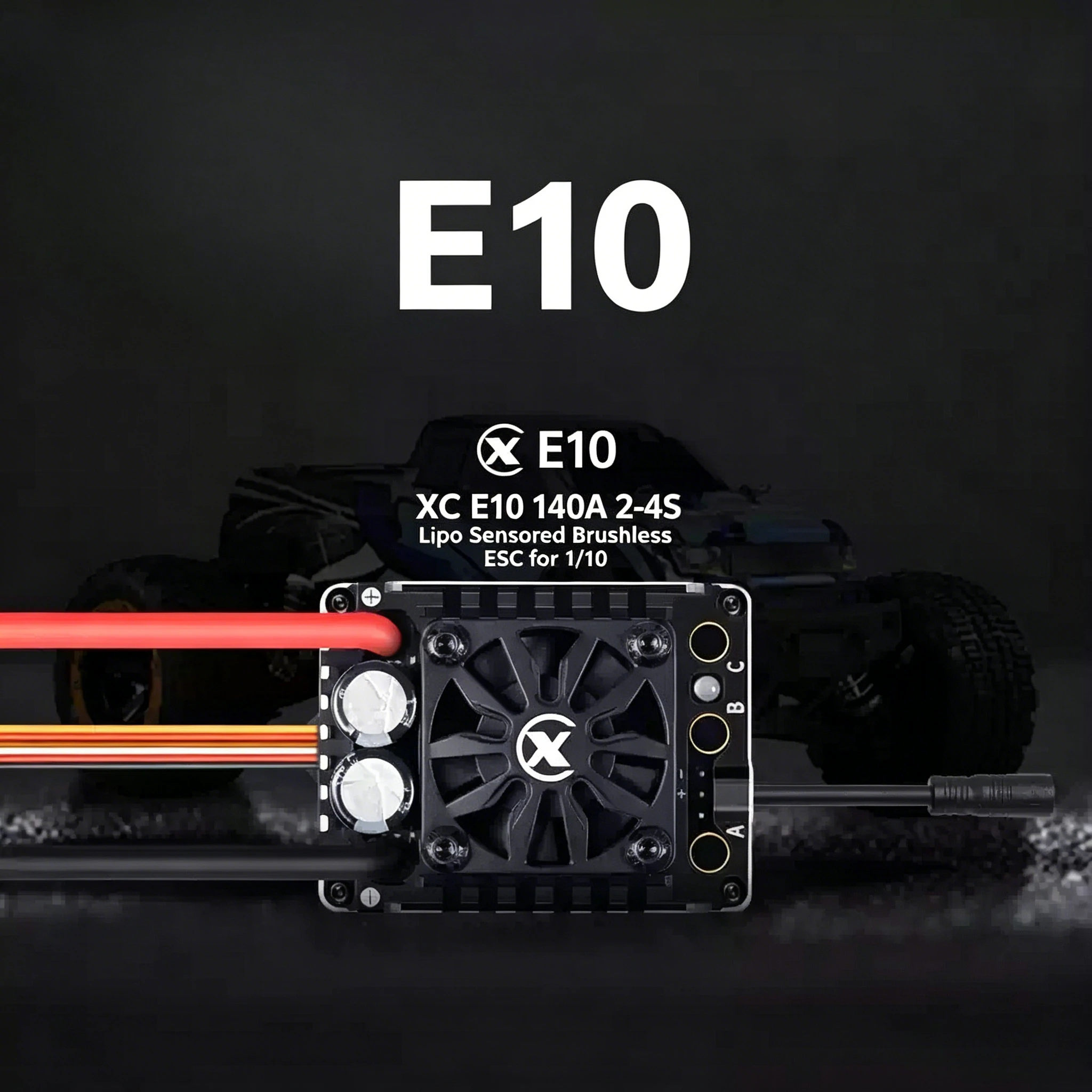XC E10 140A 2-4S lithium polymer induction brushless ESC suitable for 1/10 RC model car off-road truck upgrade accessories