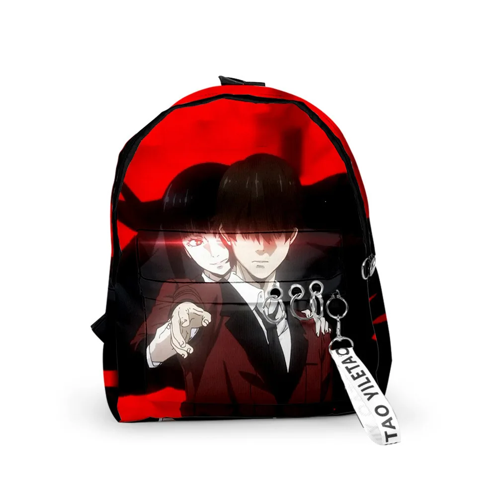 Trendy The Gamble Abyss Bags Backpacks Boys/Girls pupil School Bags 3D Print Keychains Oxford Waterproof Cute Small Backpacks