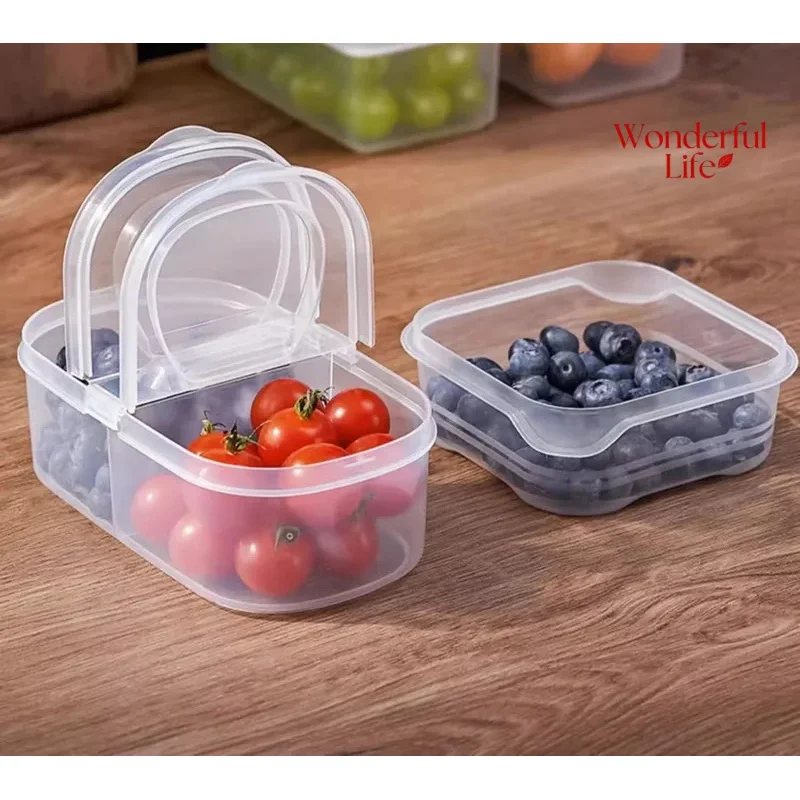1Pcs Lunch Storage Box double compartment sealed Fruit Box Students Special Portable Preservation Box Office Workers Lunch Box