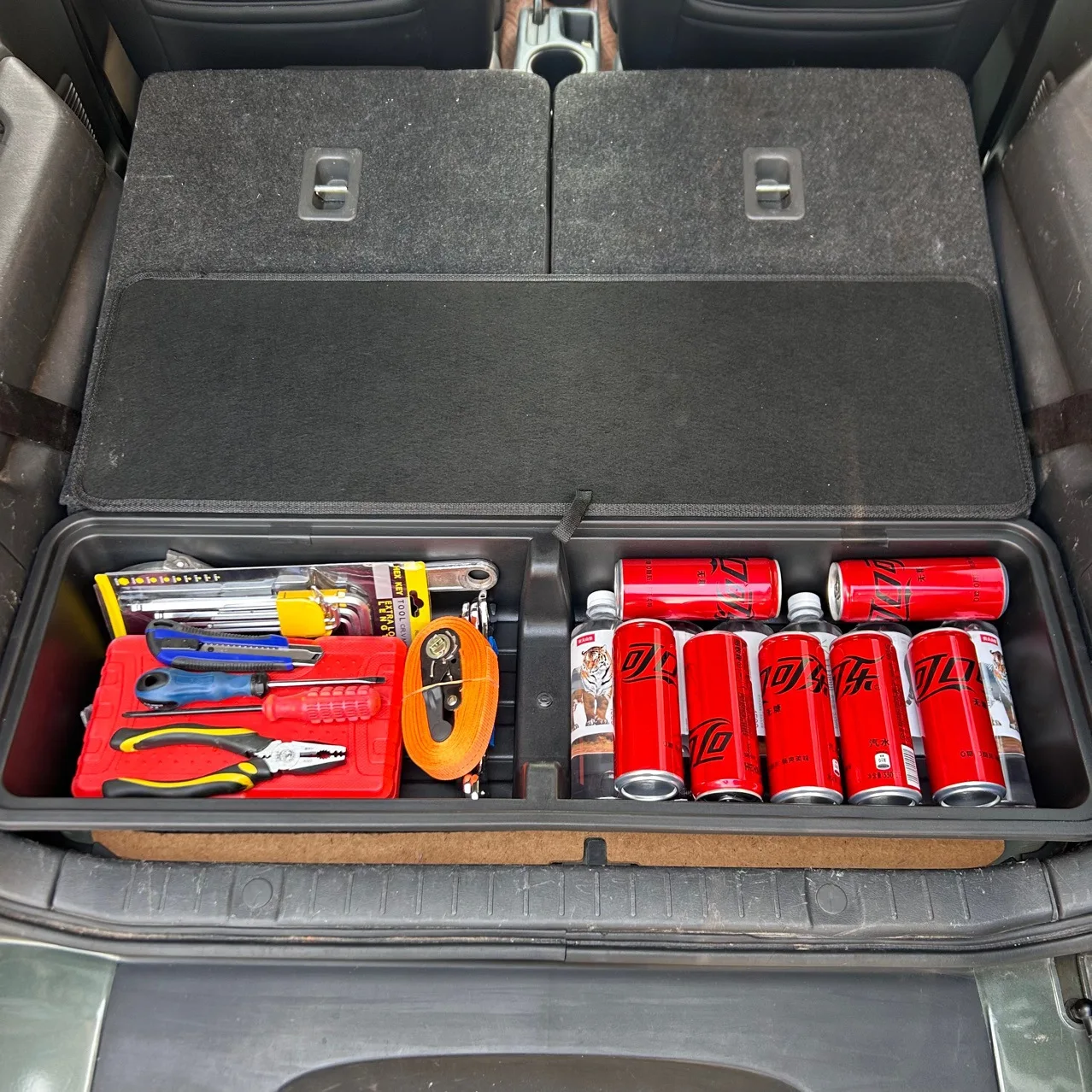 

For Suzuki Jimny JB33 JB43 2007-2017 Trunk Tool Storage Box Rear Back Storage Toolbox Plastic Organizer Accessories