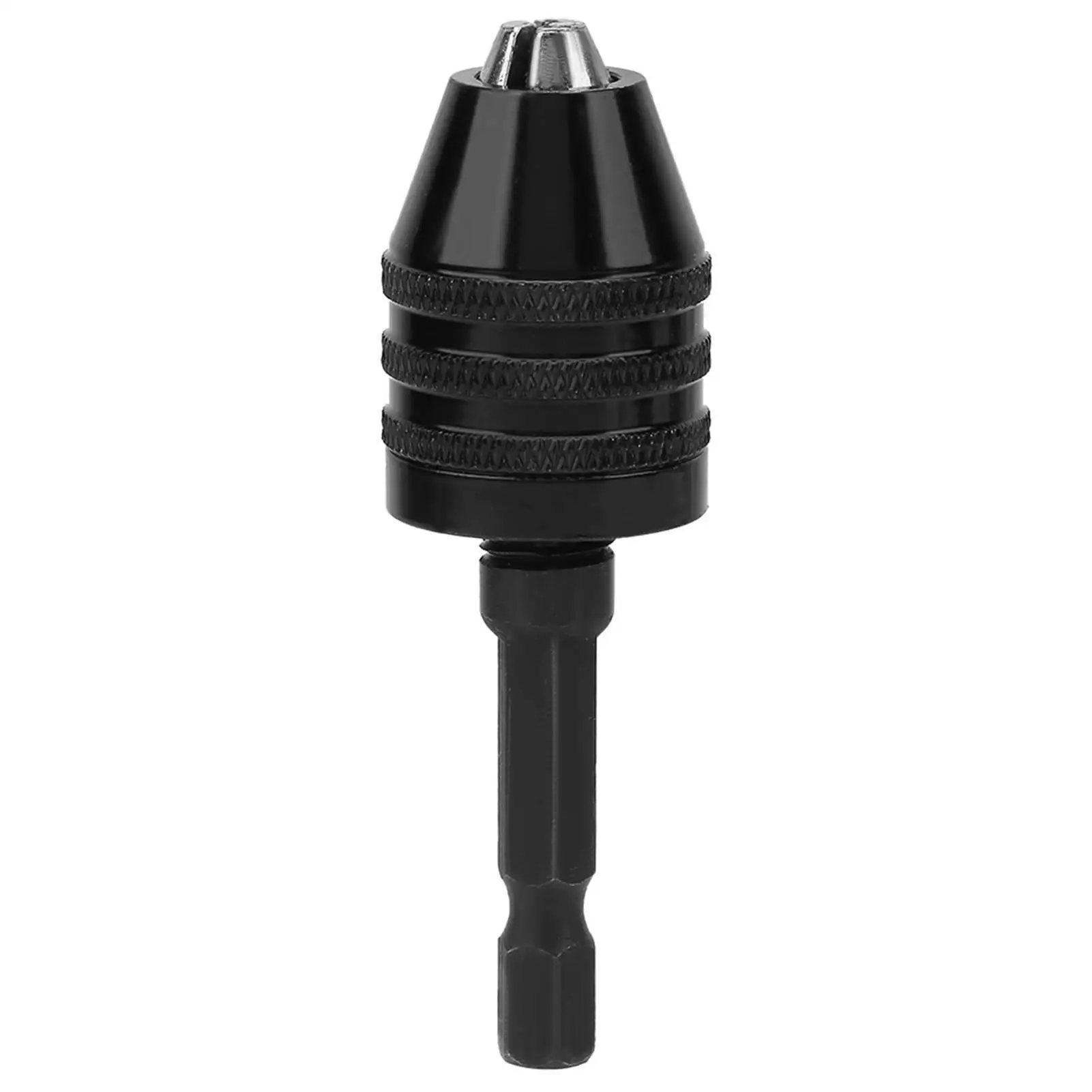 

Mini Keyless Drill Chuck 0.3-6.5mm Self-Tightening Electric Drill Bit Converter Tool 1/4 Hex Shank